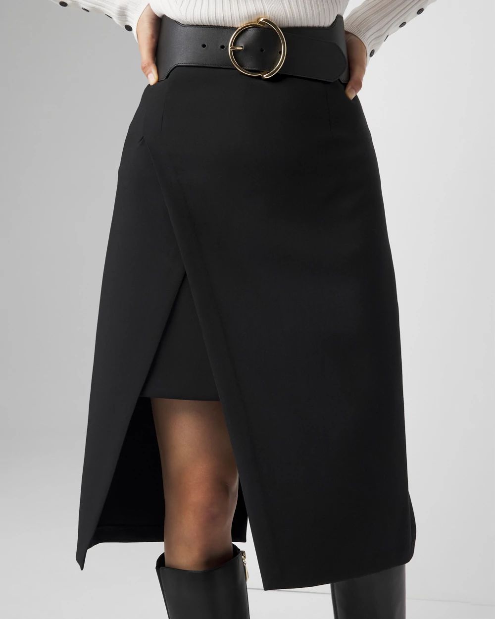 Womens asymmetric pencil skirt sale